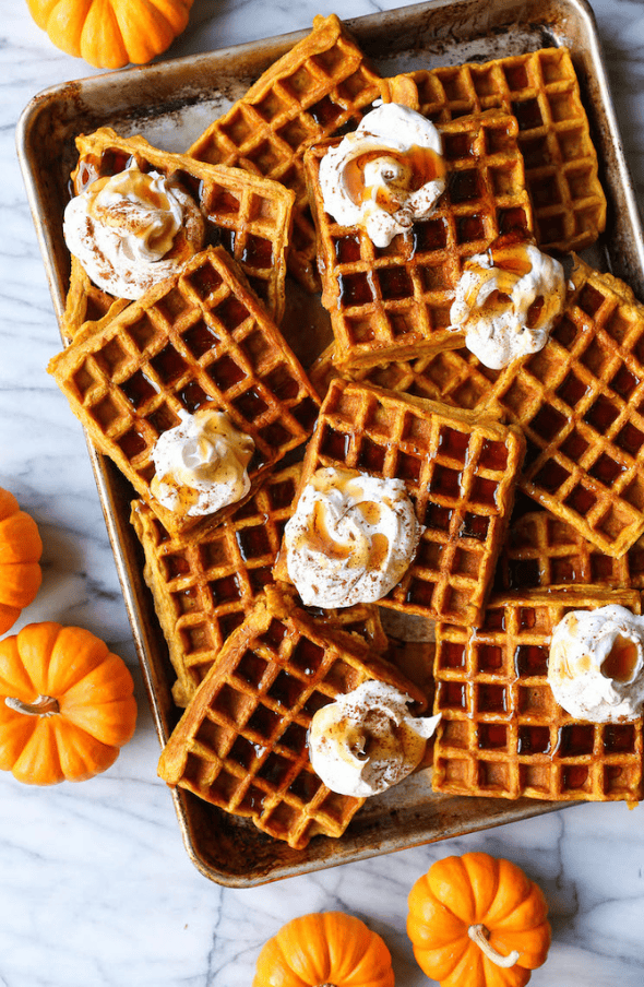 pumpkin spice waffles