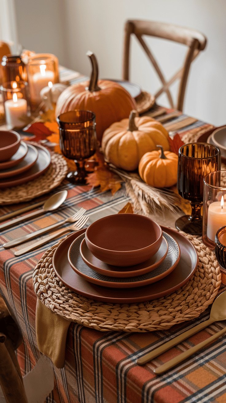 thanksgiving table setting fall