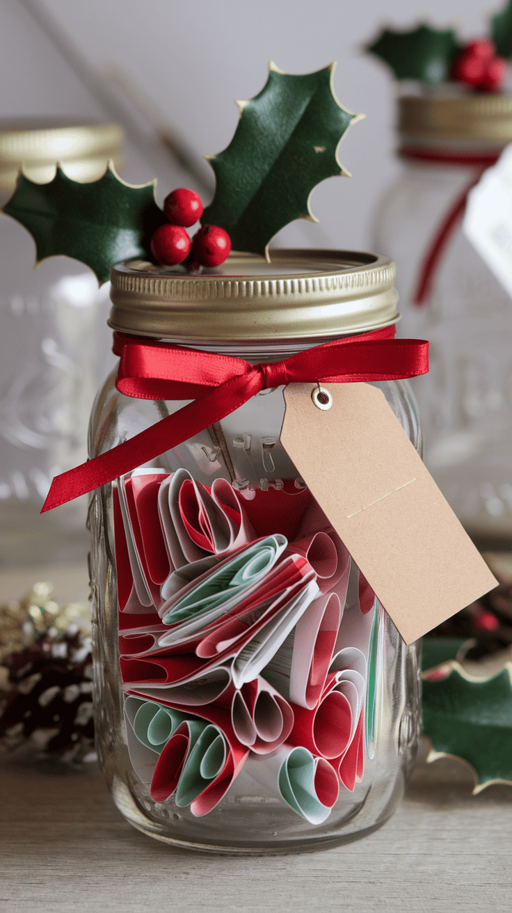 diy memory jar christmas gift