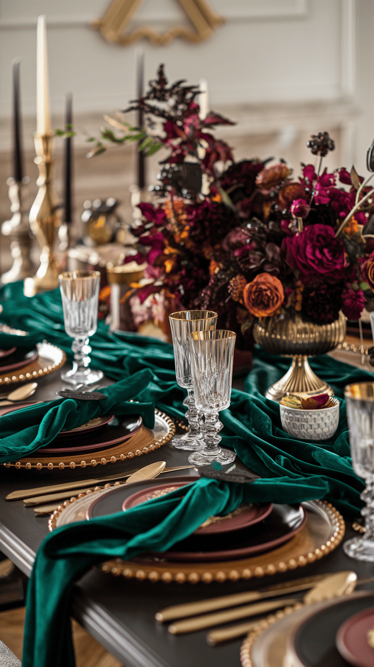 thanksgiving table setting modern