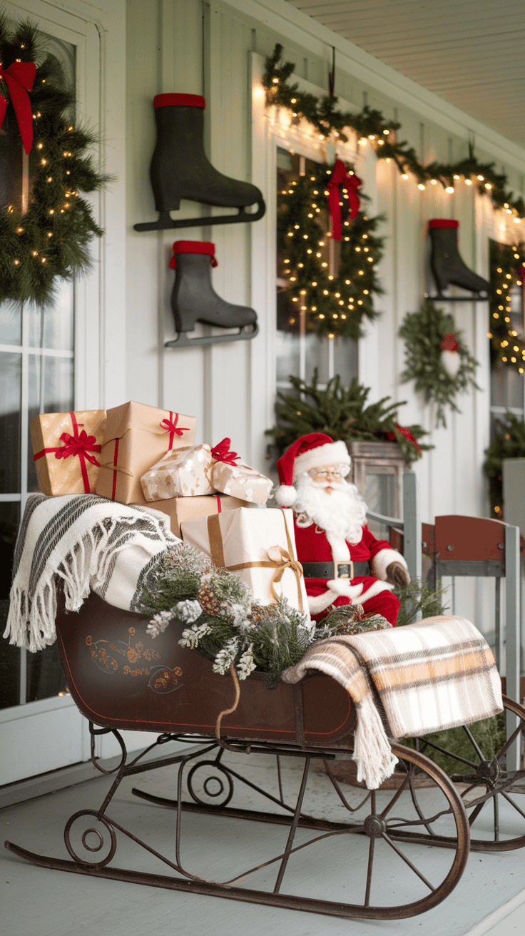 Christmas porch decor