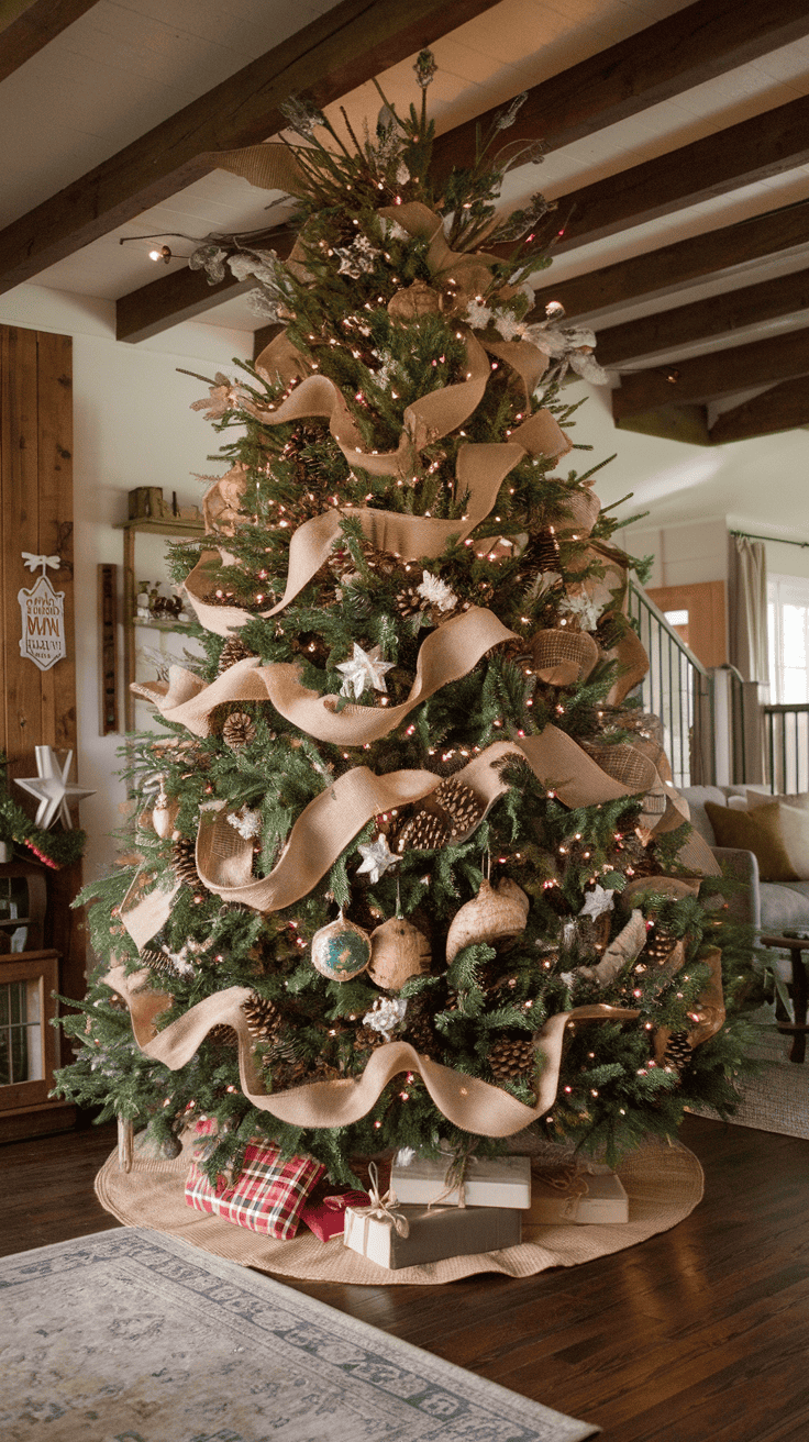 christmas tree rustic