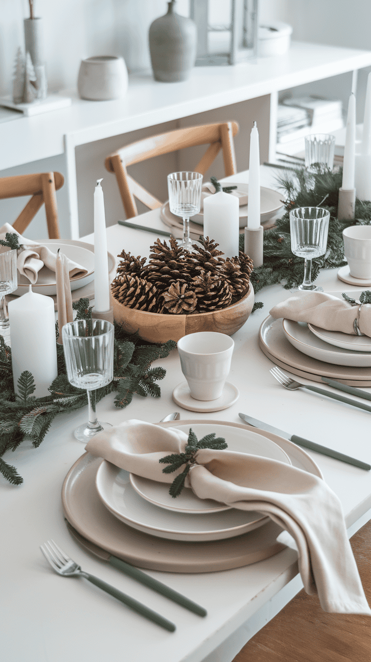 Scandinavian christmas table