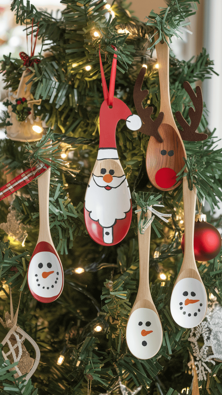 diy wooden spoons ornaments