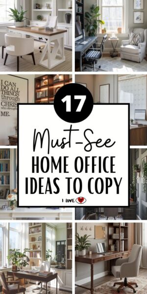 17 Home Office Ideas for a Productive and Stylish Workspace - I Luve It