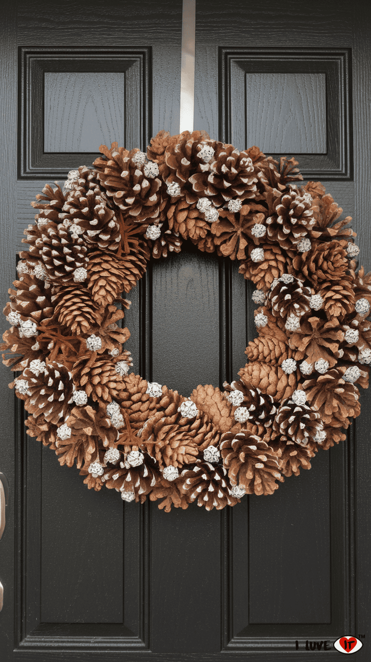 pinecone wreath 