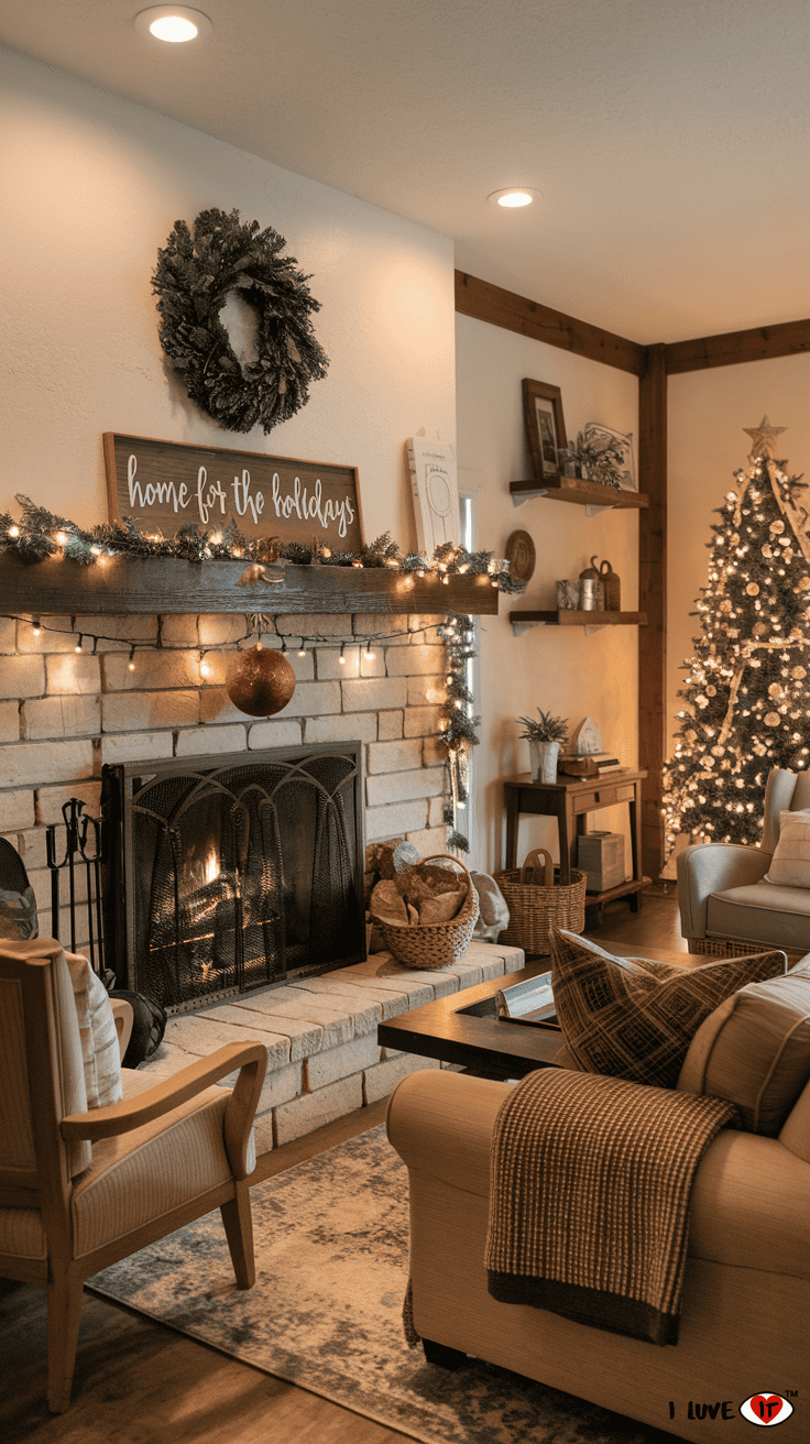 winter mantel