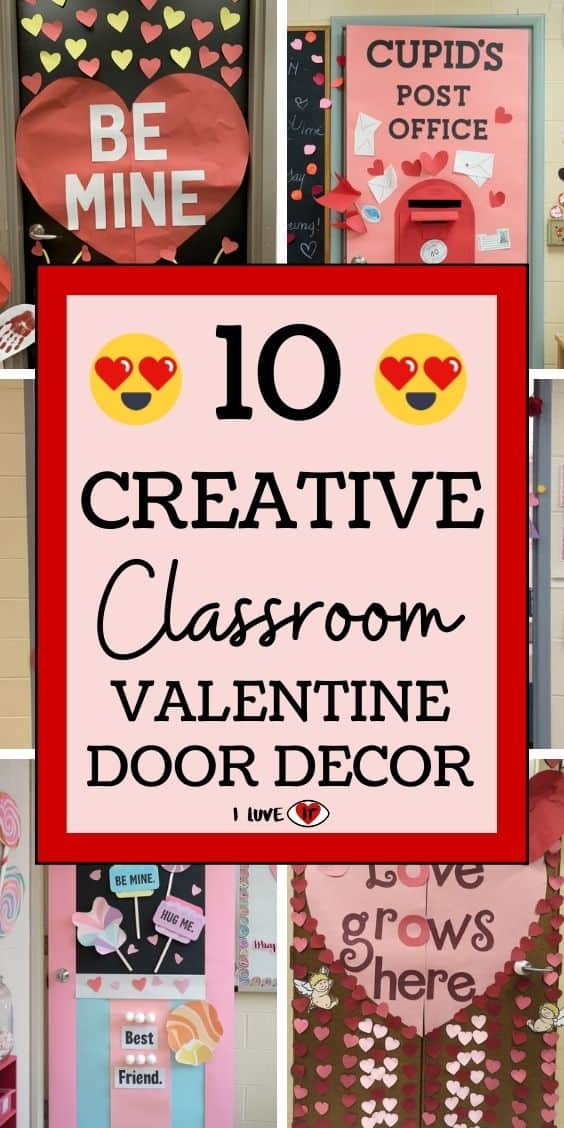 creative valentine door decor