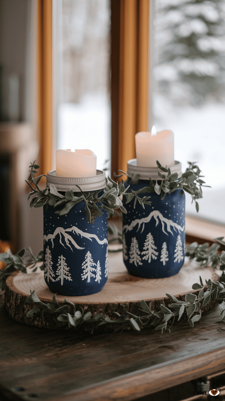 mason jar candle holder craft