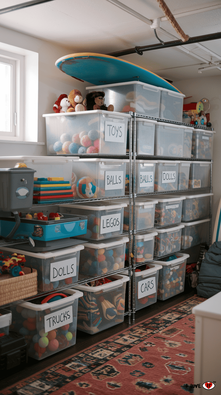 toy storage basement