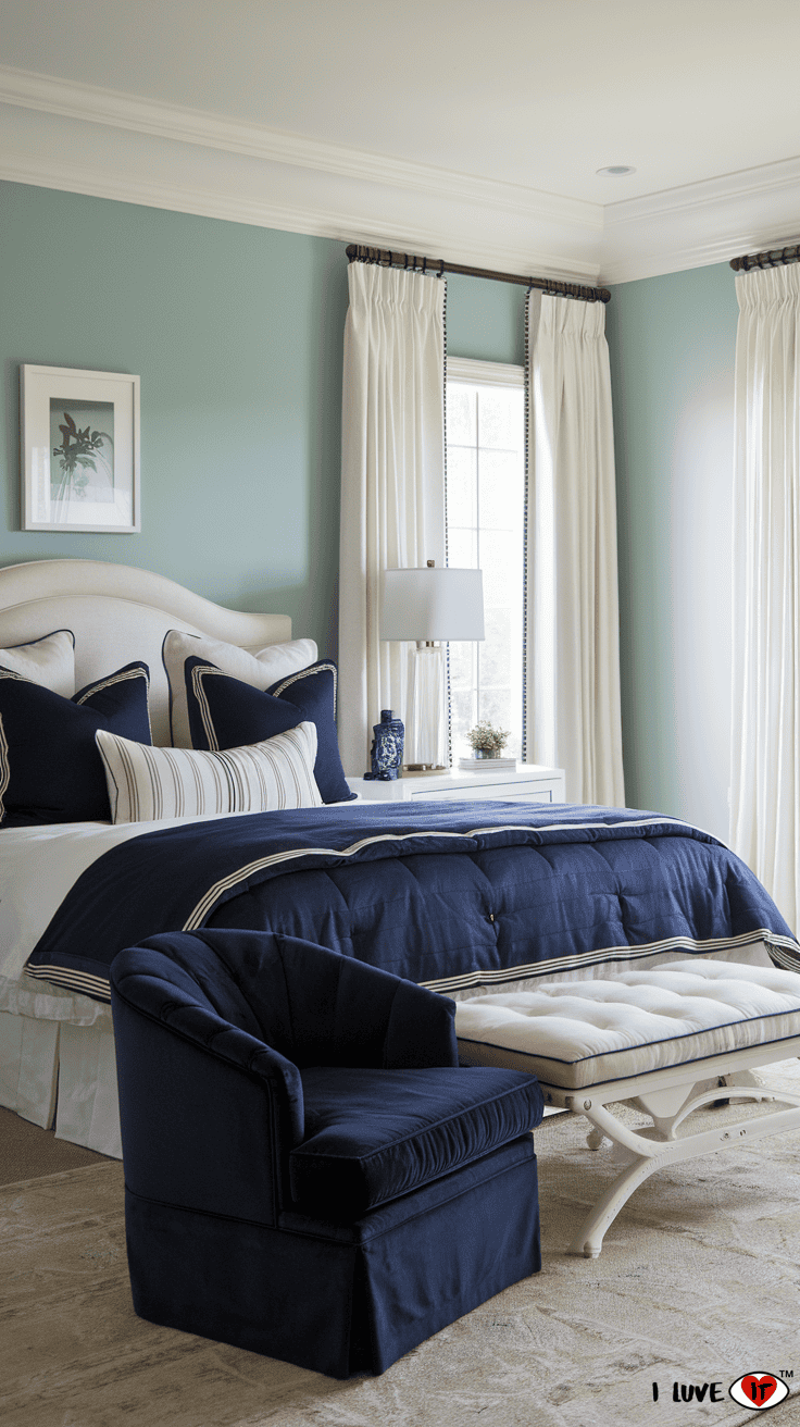 master bedroom blue