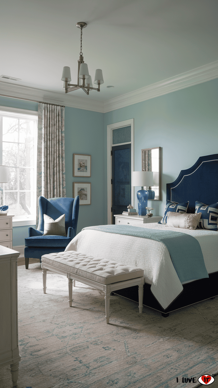 master bedroom blue