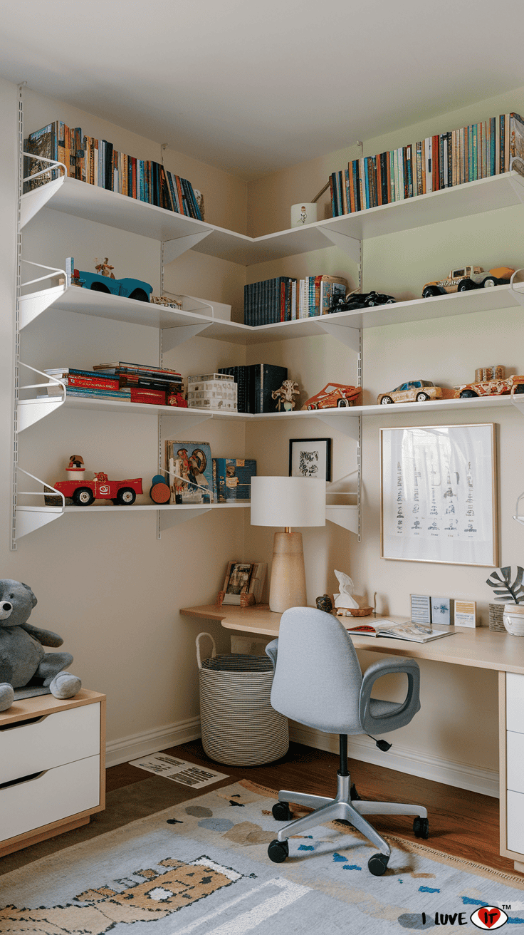 corner shelves for toys