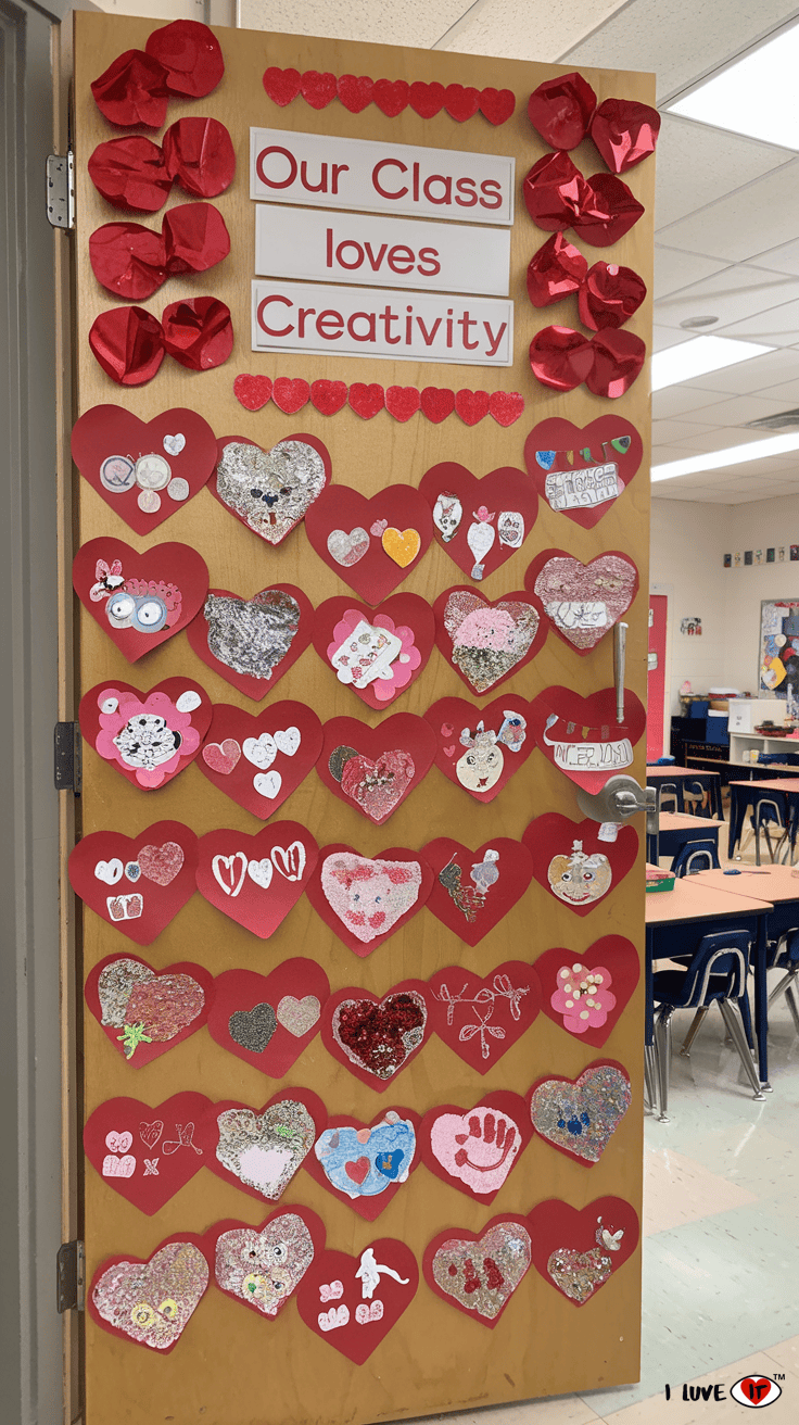 creativity door for valentines day