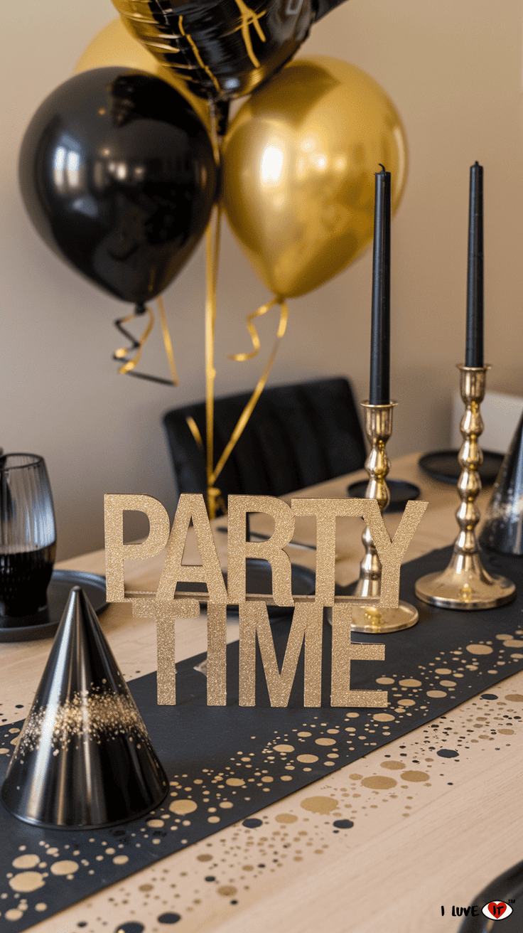 table runner nye diy