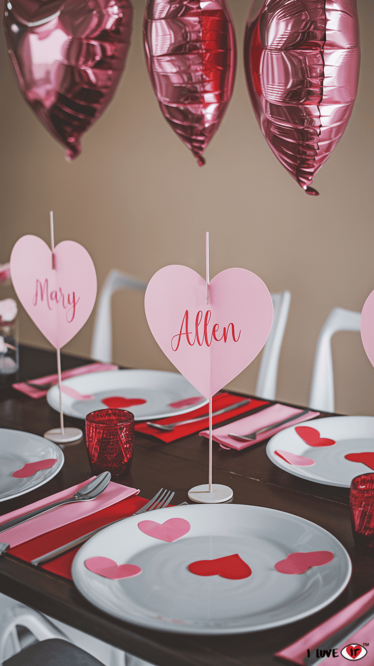 valentine table placeholder