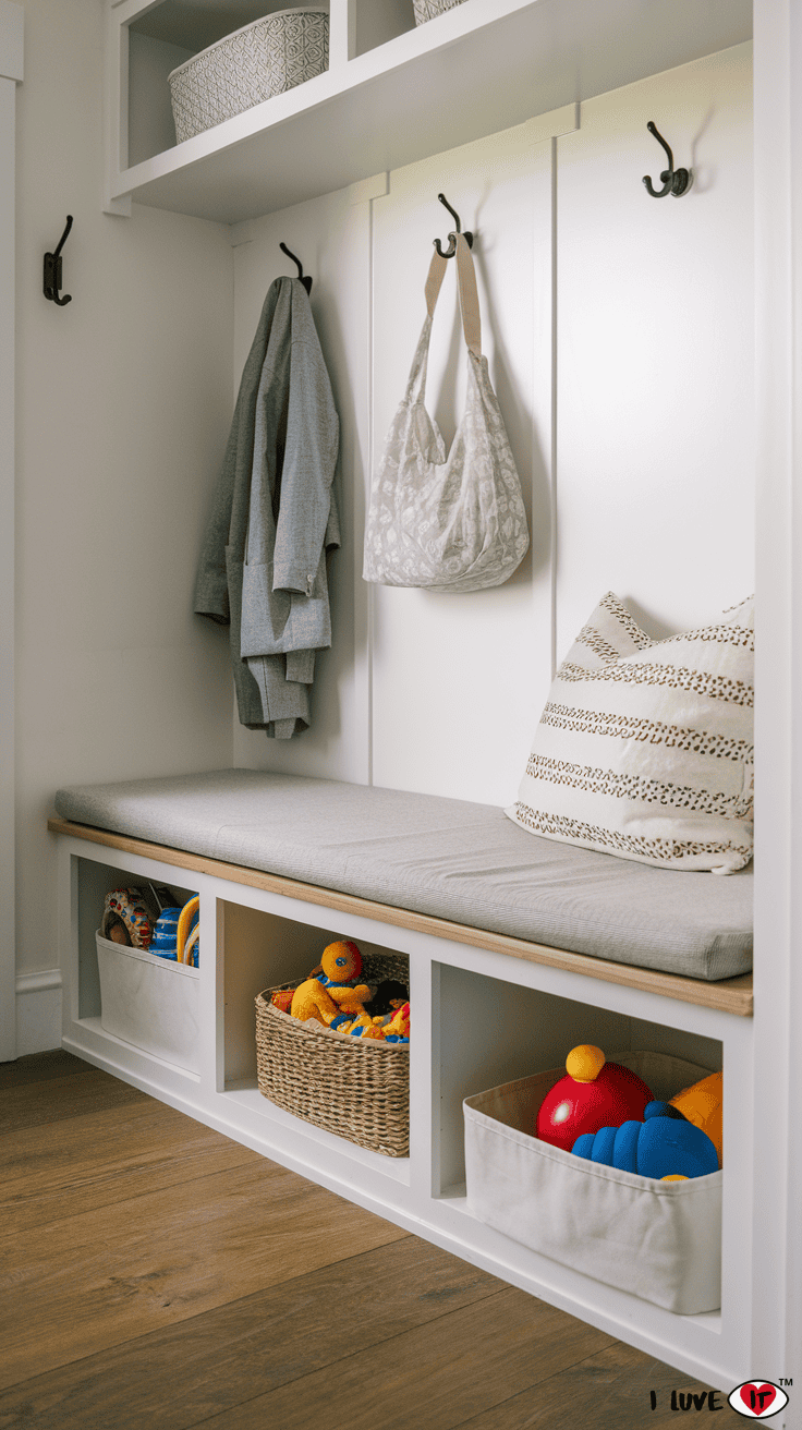 mudroom toy storage