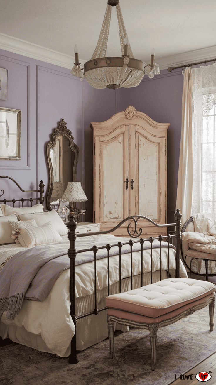 French country master bedroom