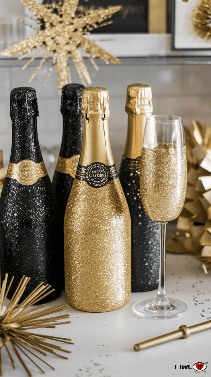 diy champagne bottles