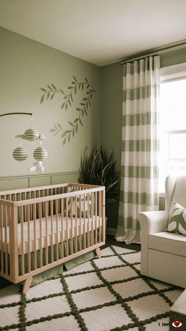 boy nursery green