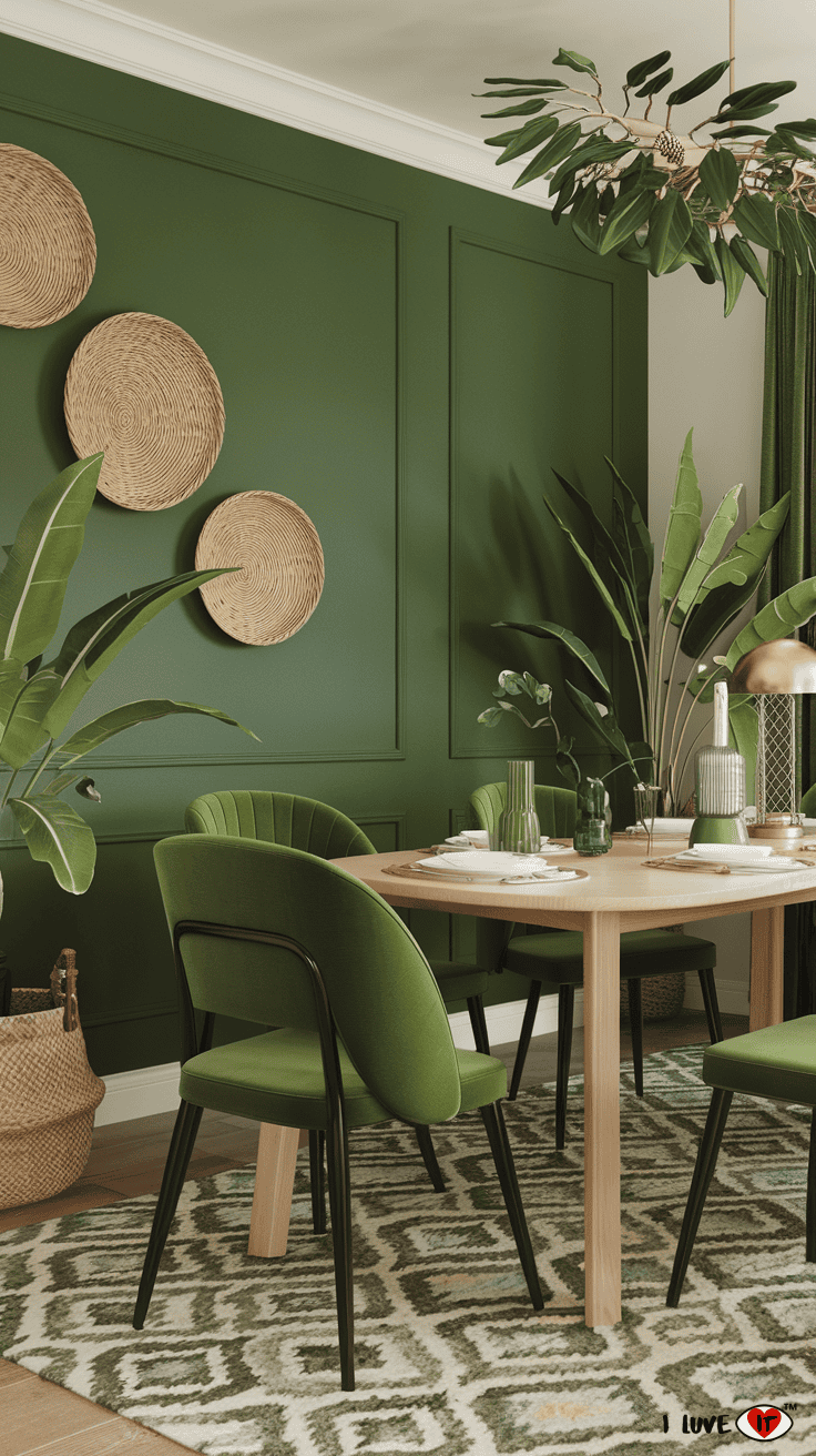 dining room green