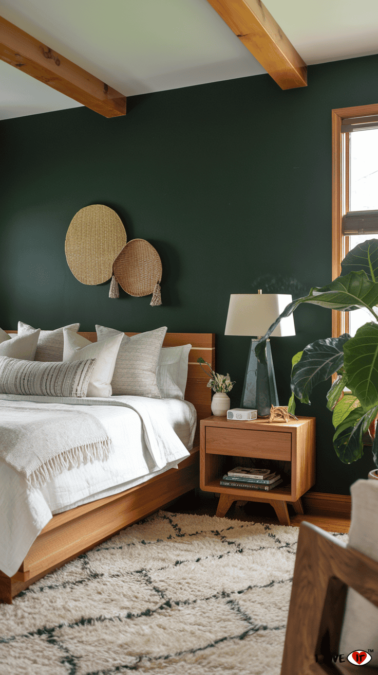 master bedroom green