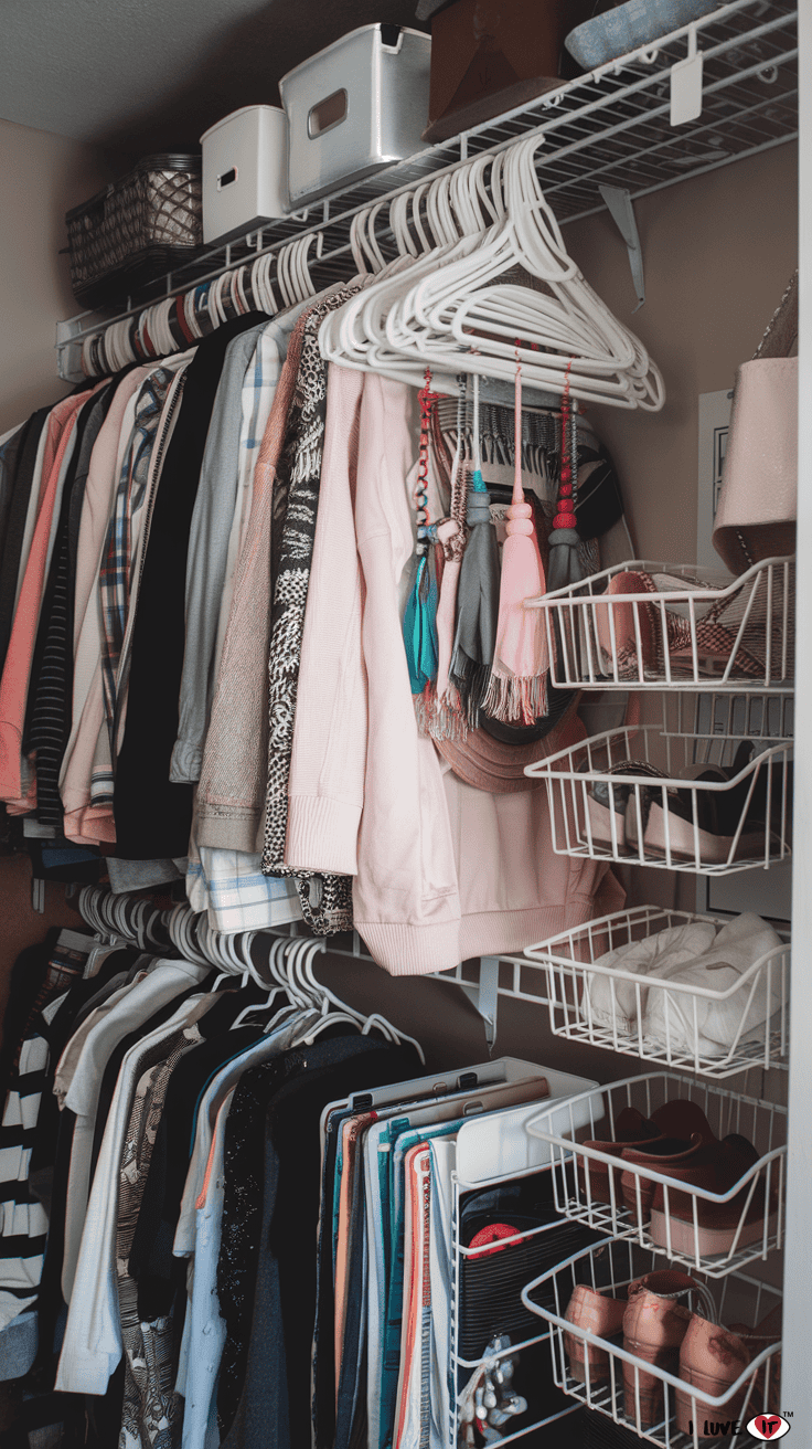 organization ideas in closet