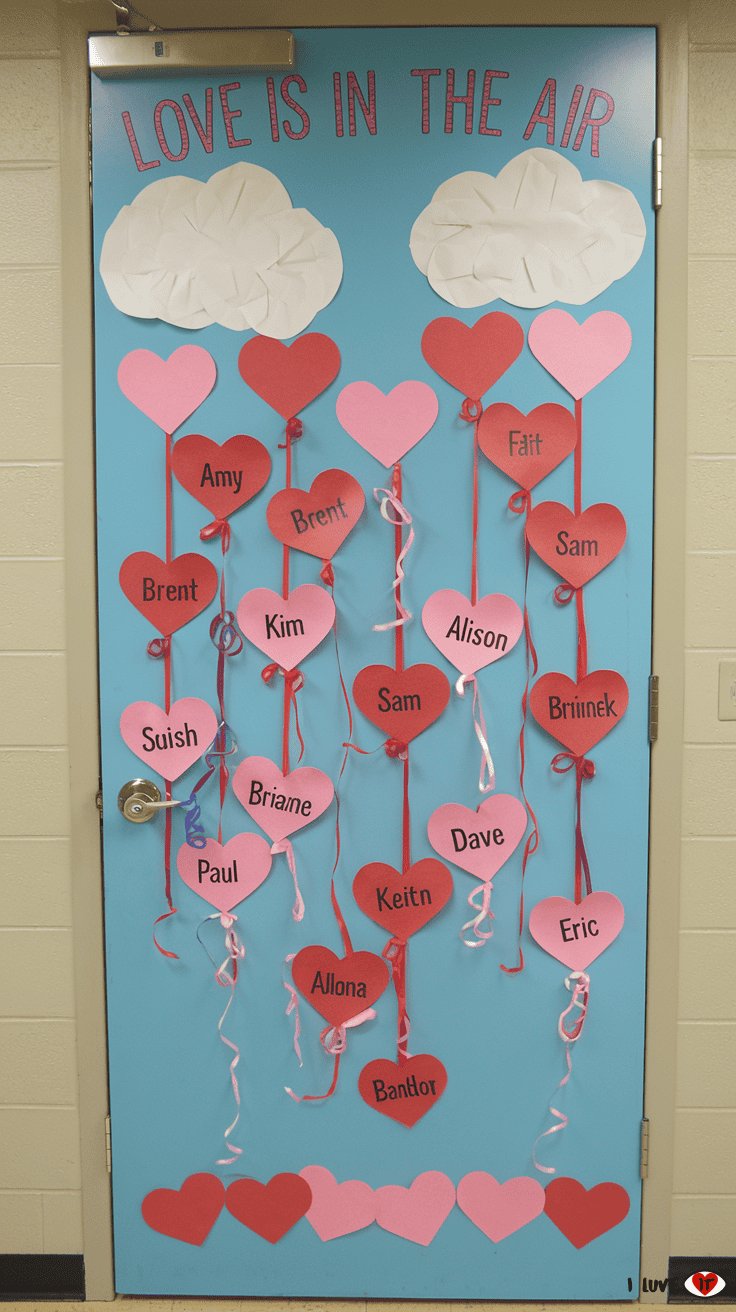 valentine door decor