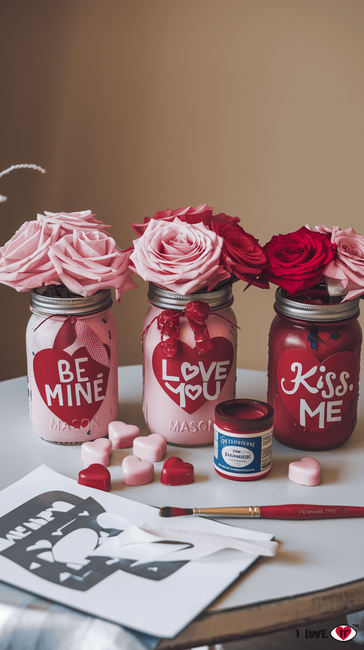 mason jar centerpiece diy