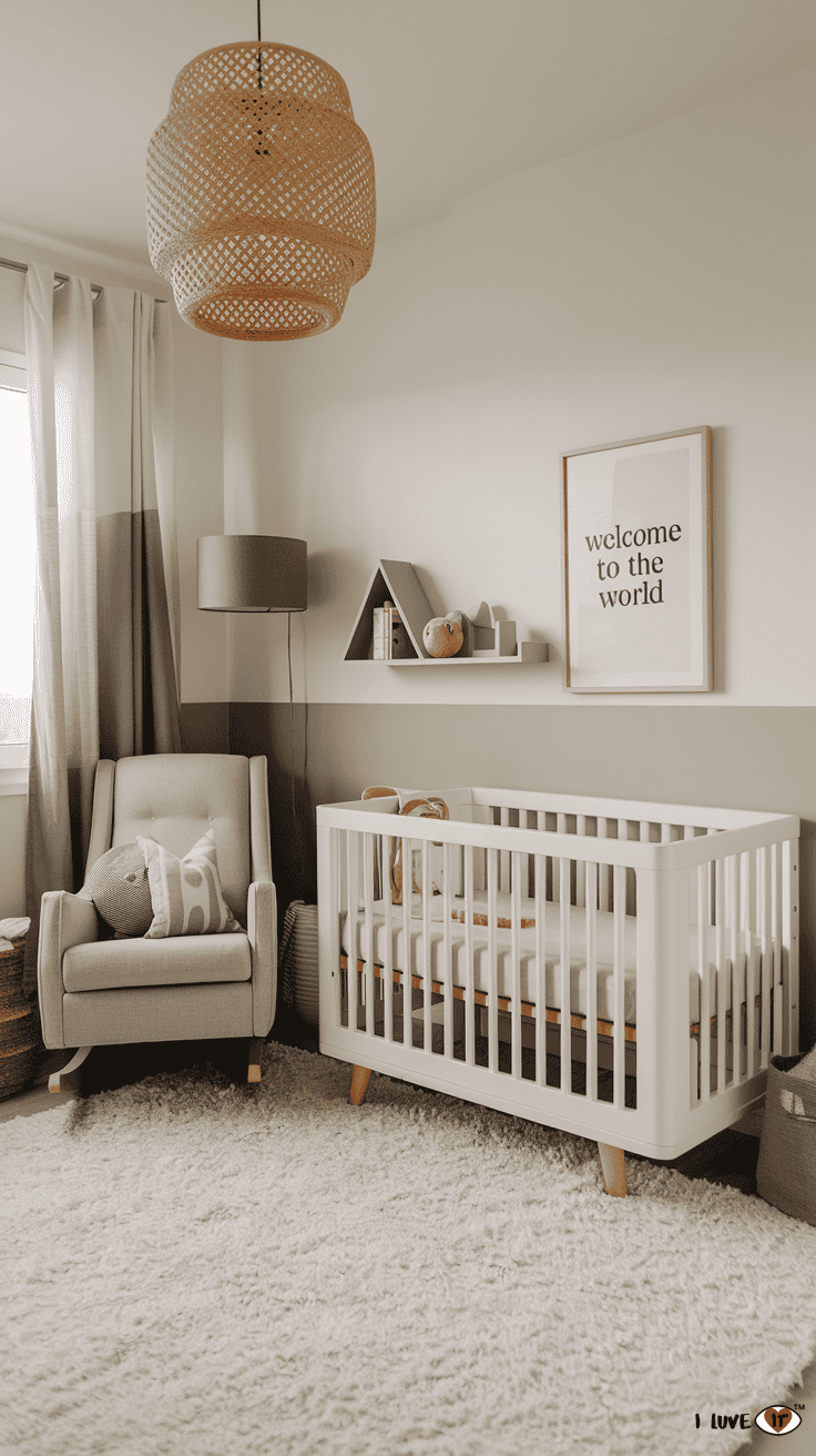 gender neutral nursery modern