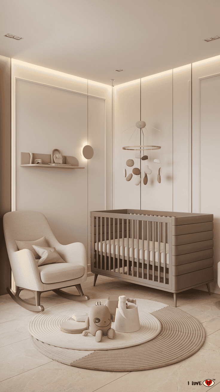 minimalist nursery boy