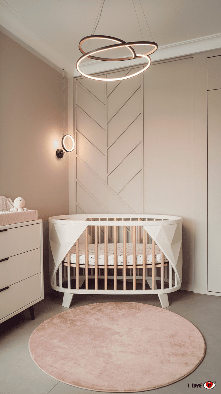 girl modern nursery