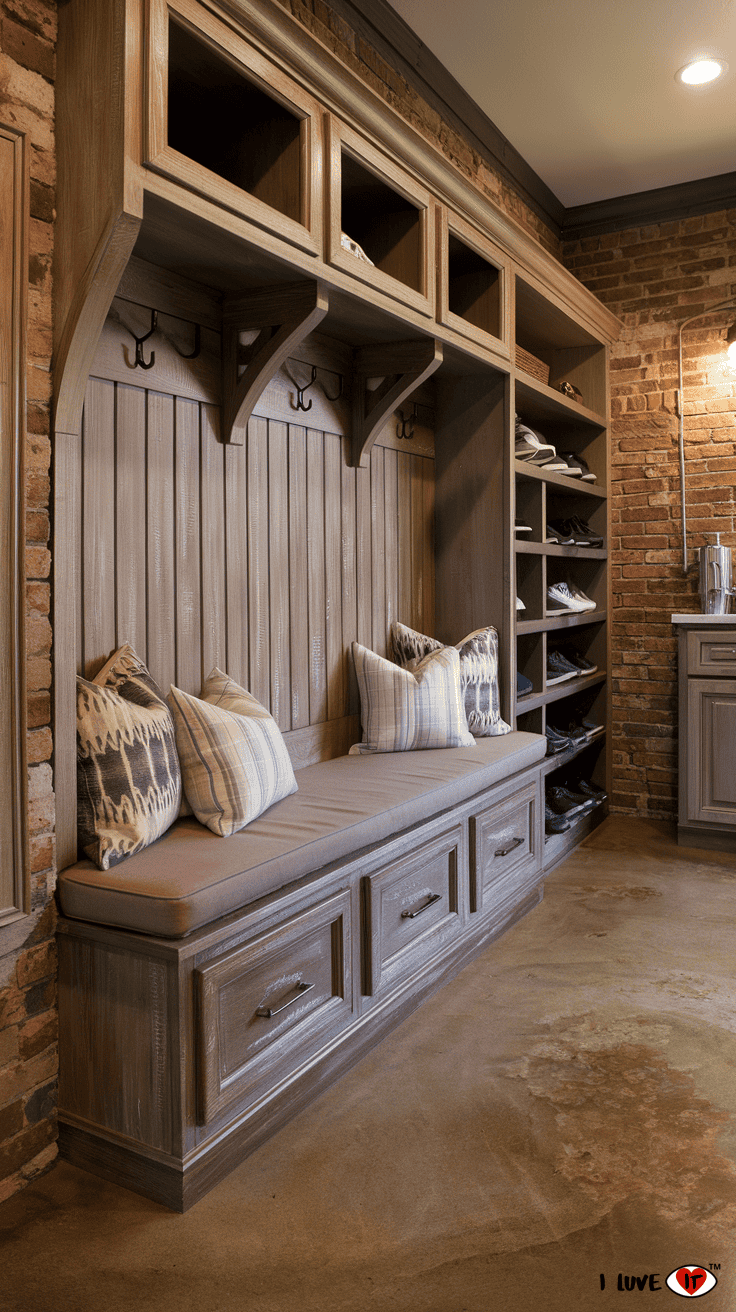 mudroom bench