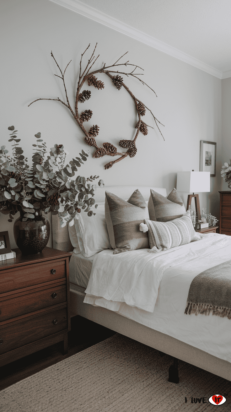 winter natural bedroom