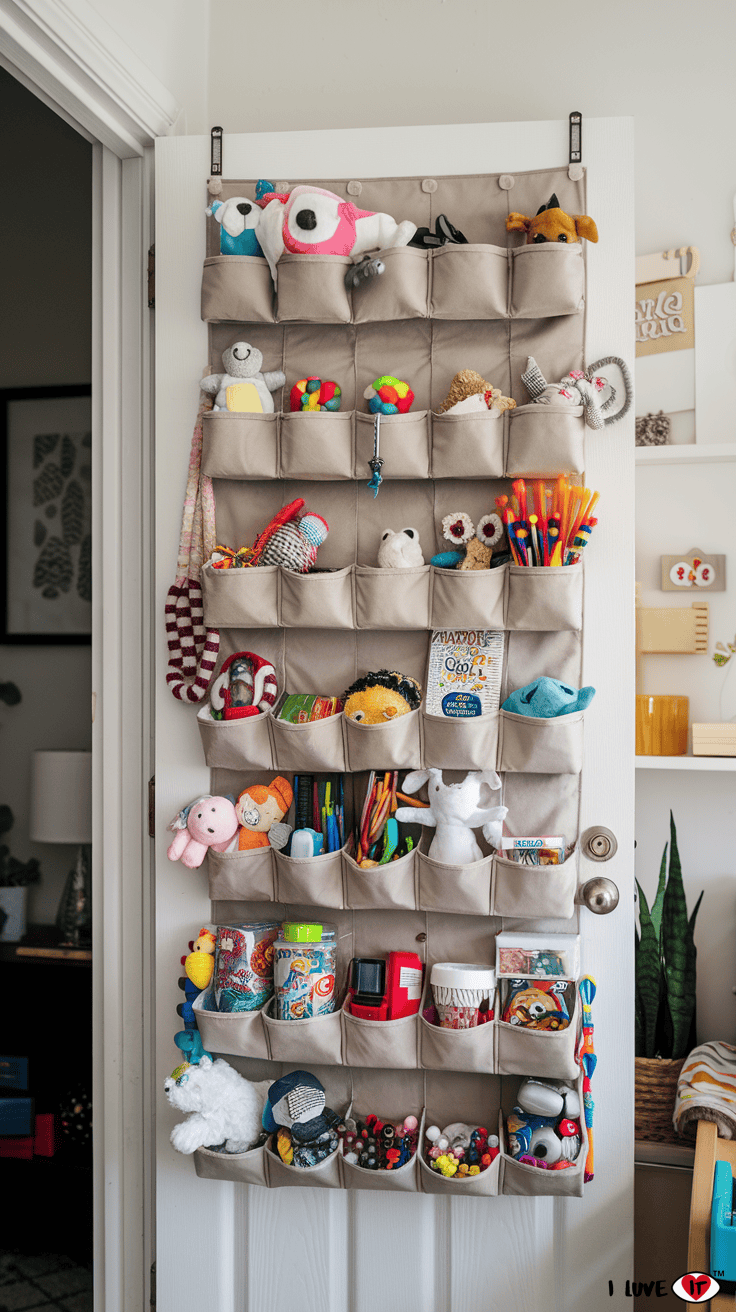 toy storage over door