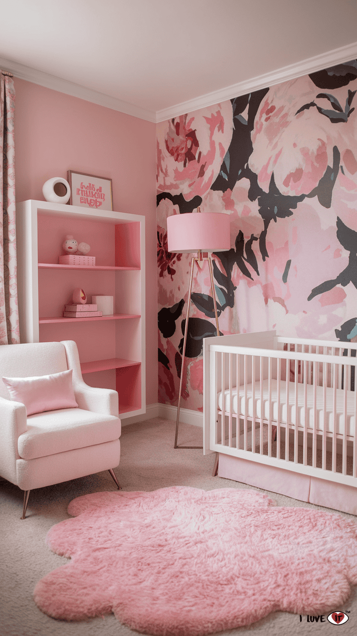 pink nursery girl