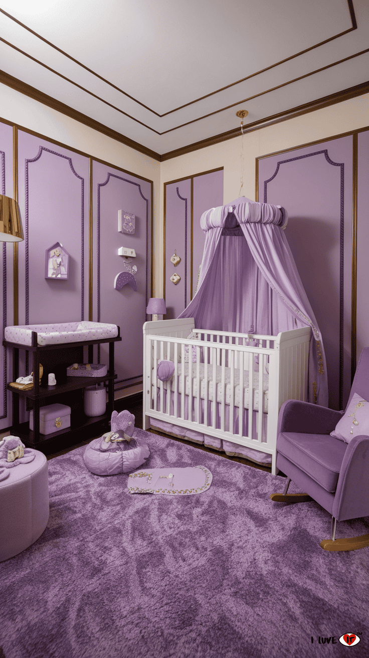 girls nursery purple