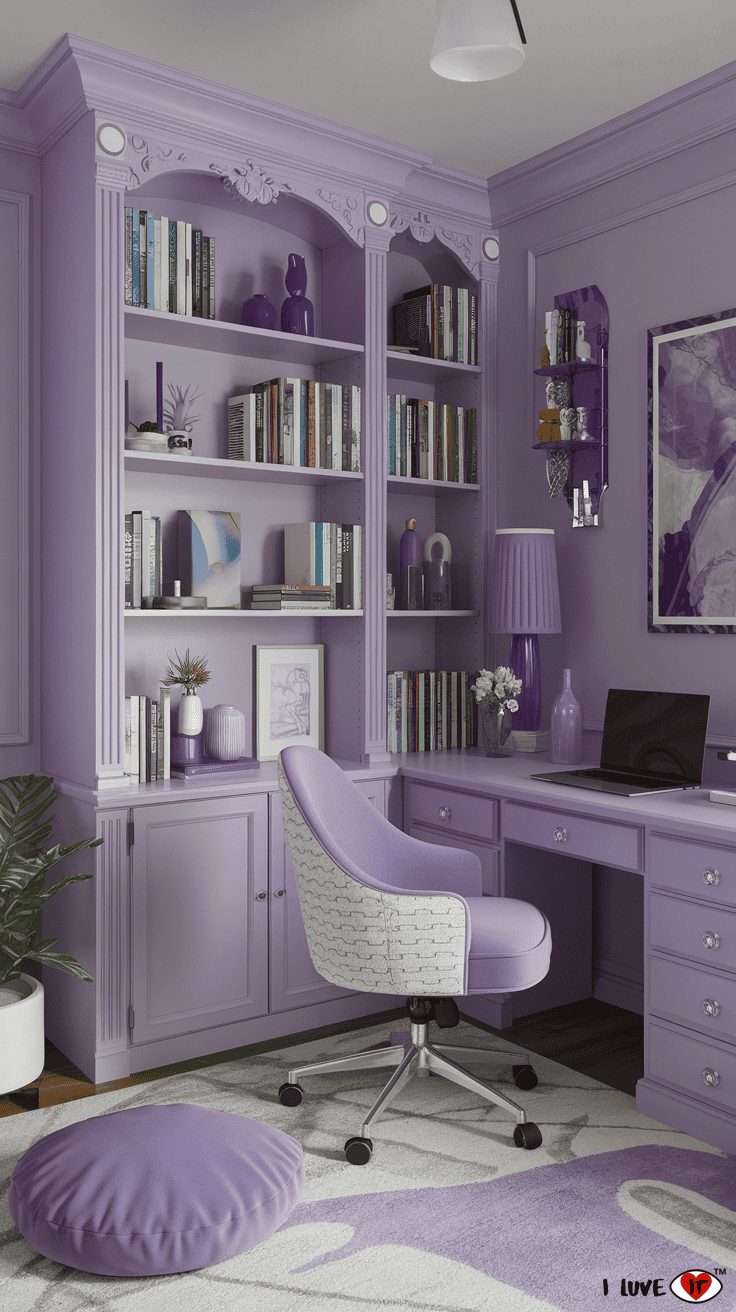 purple women office idea