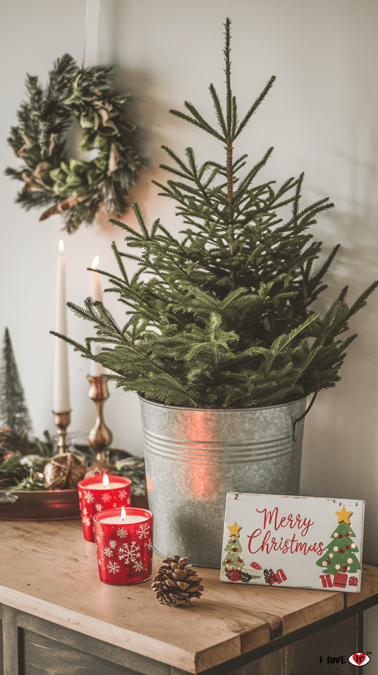 christmas entryway idea