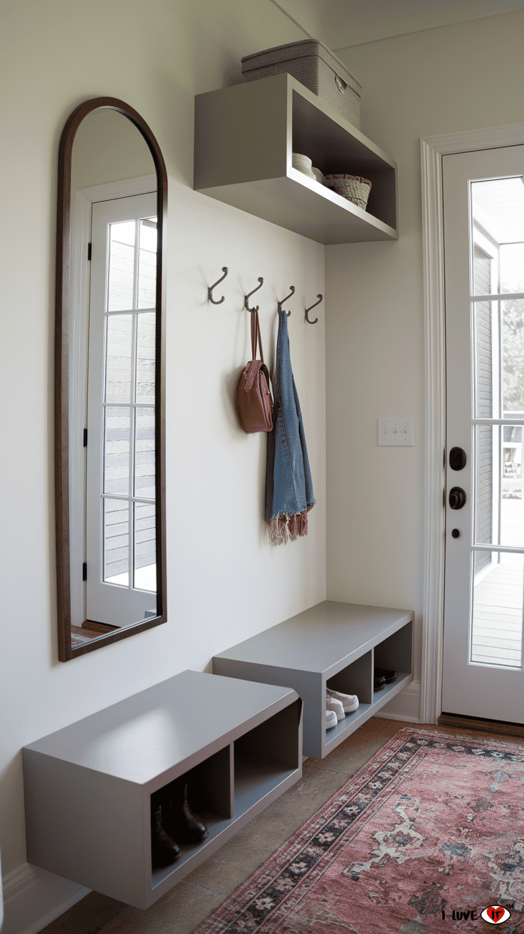 small mudroom entry