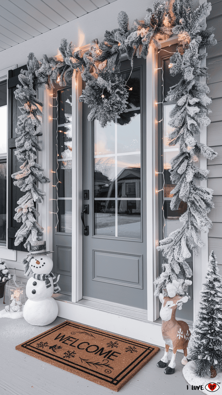 snow winter decor idea