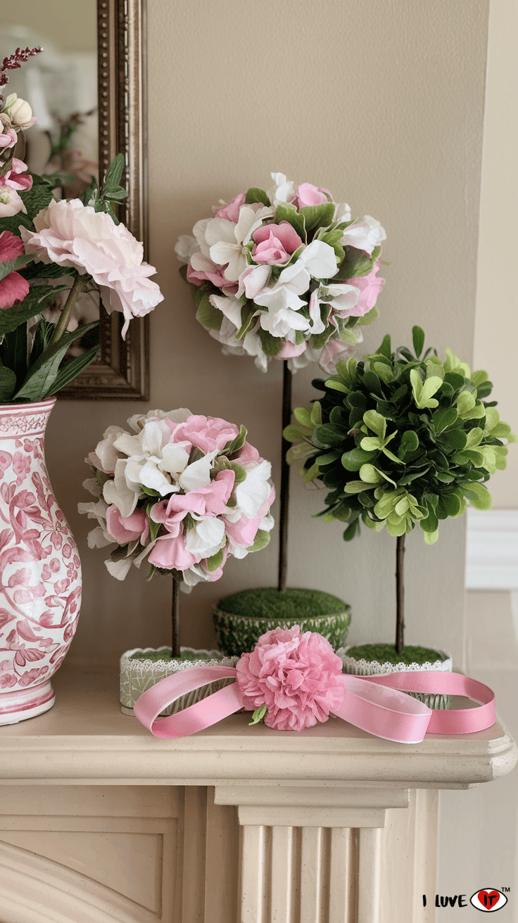 spring mantel plants 