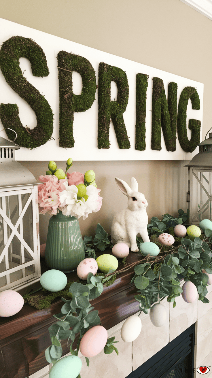 best spring mantel decor ideas 