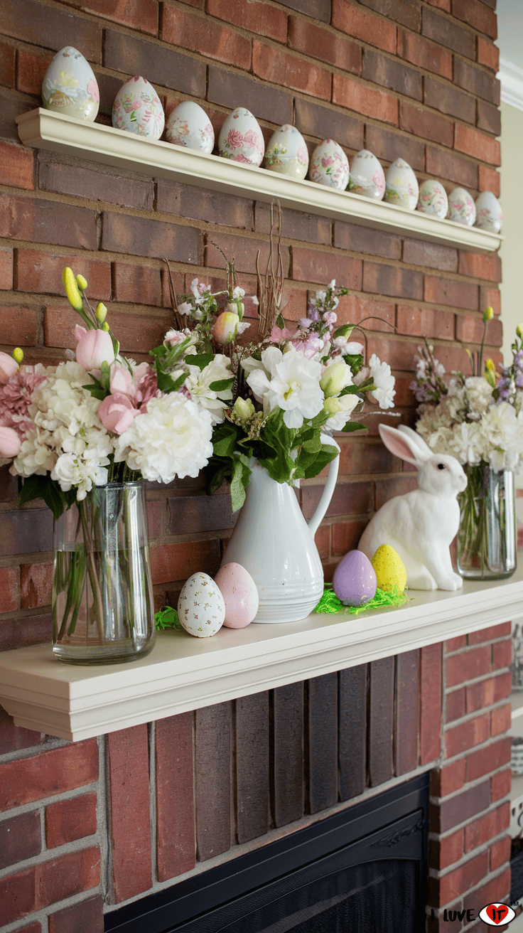 spring mantle decor ideas