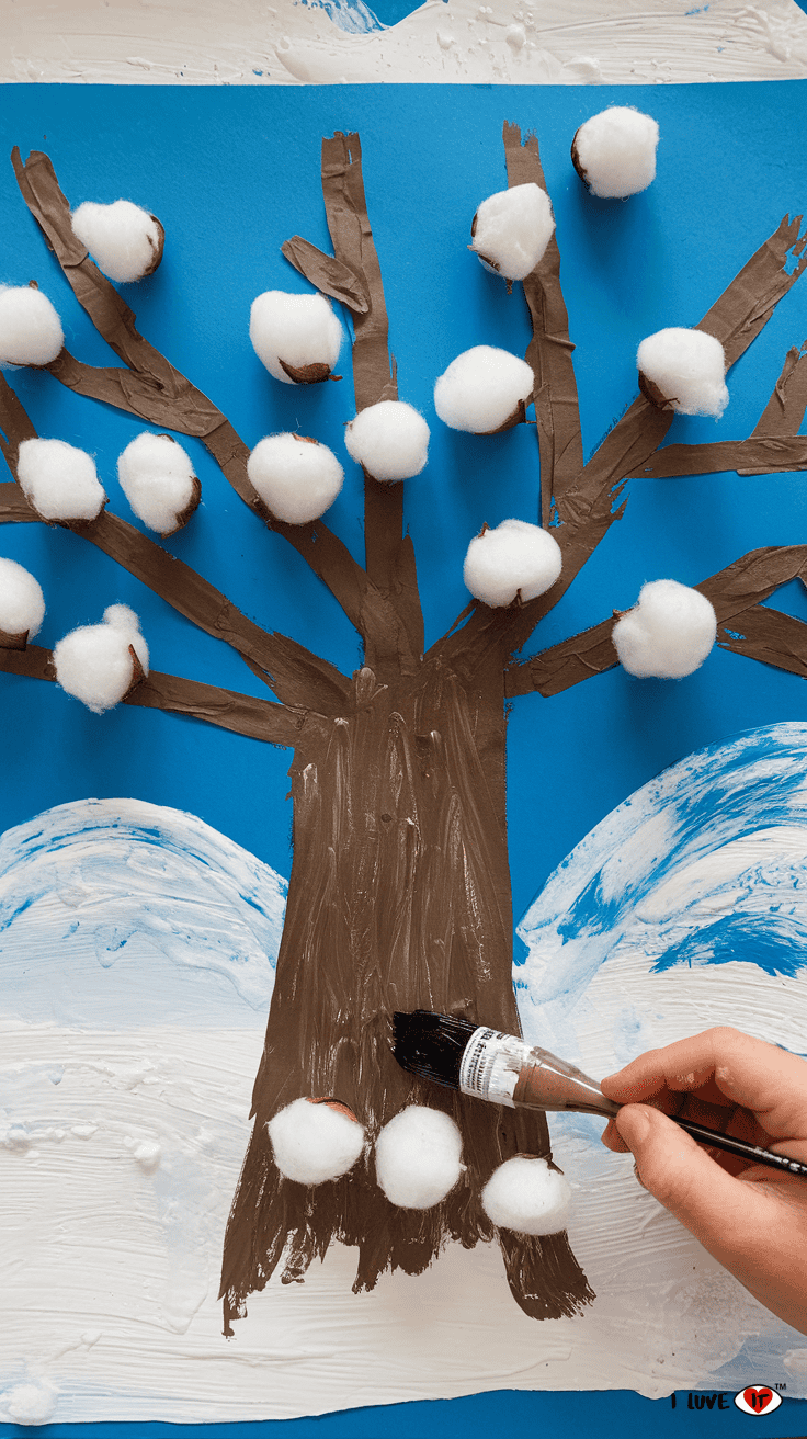 winter tree craft