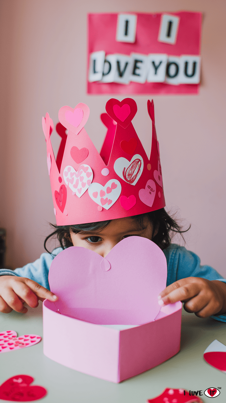 valentine crown diy