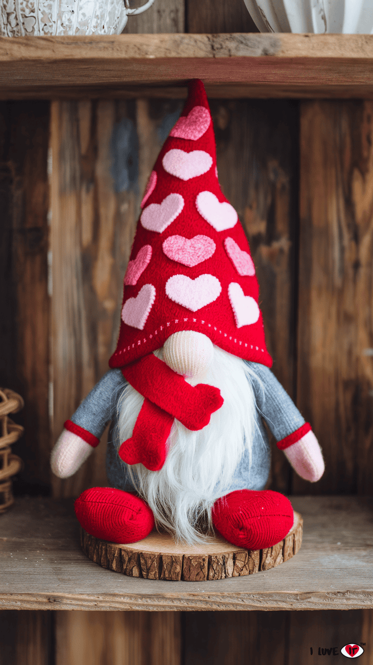 diy valentine gnome