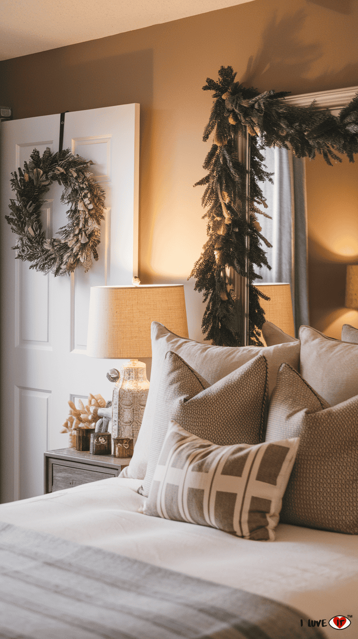 winter decor bedroom