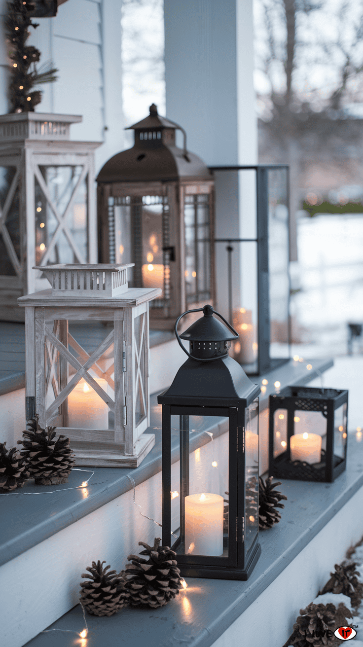 lanterns winter decor ideas