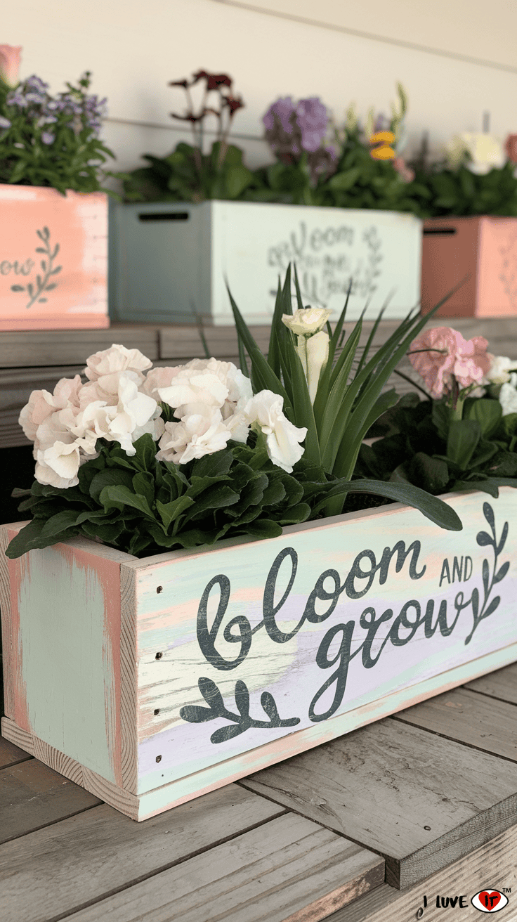 diy wooden planters